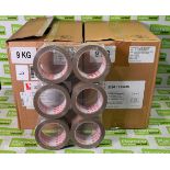 2 boxes of Scapa PVC packaging tape - 50m - 36 per box