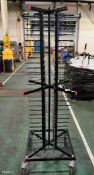 Jackstack charged plate storage trolley - 104 plates W 600 x D 600 x H 1790mm