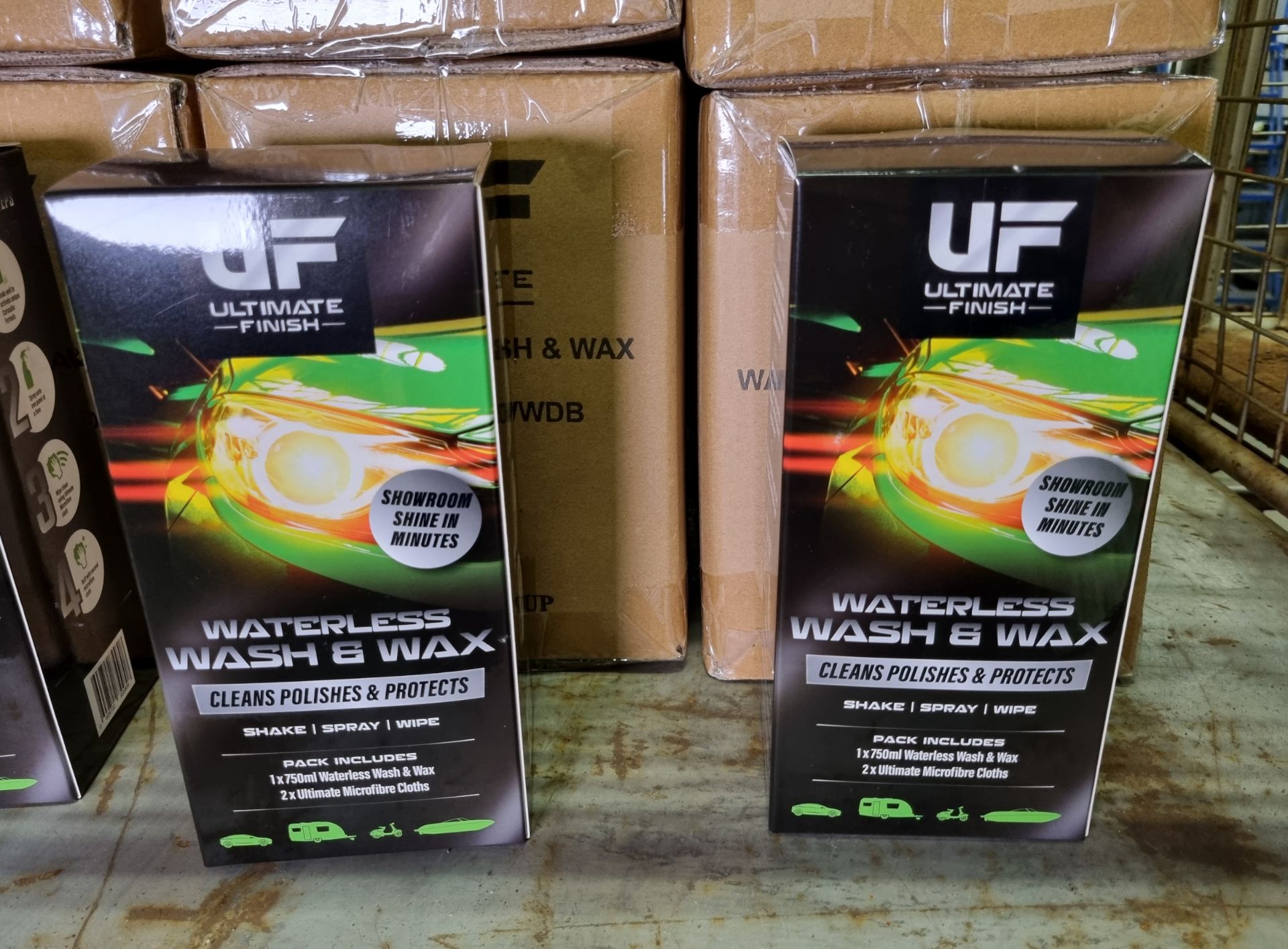 100x Ultimate Finish waterless wash & wax kits (750ml bottle and 2x microfibre cloths per pack) - Image 4 of 8