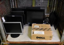 11x Computer monitors - Acer, LG, Dell