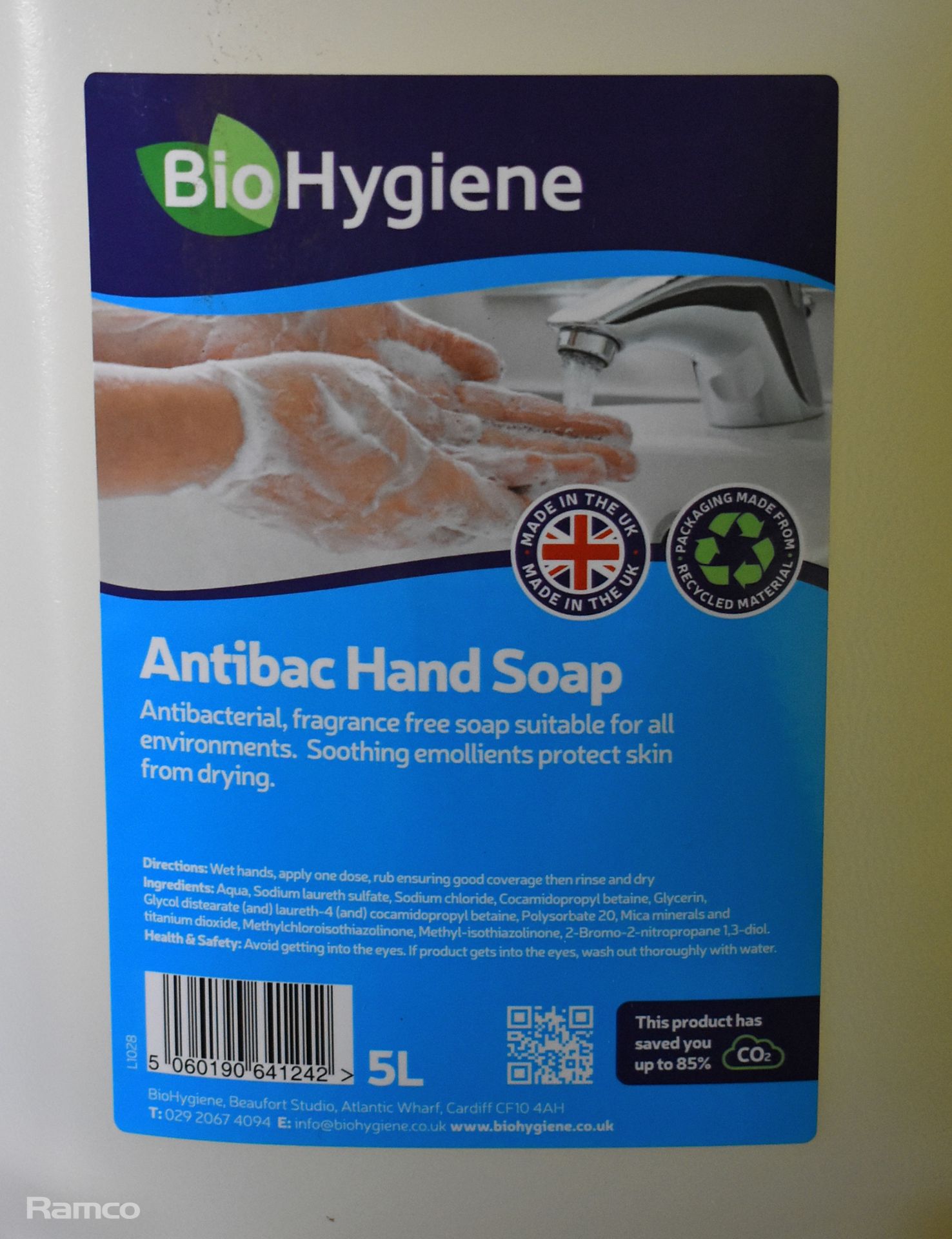 6x bottles of Pal International safetywash - 5L, 2x bottles of BioHygiene anti-bac hand soap - Image 4 of 4