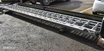 AS Fire & Rescue rope operated triple extension 60 rung ladder with side supports