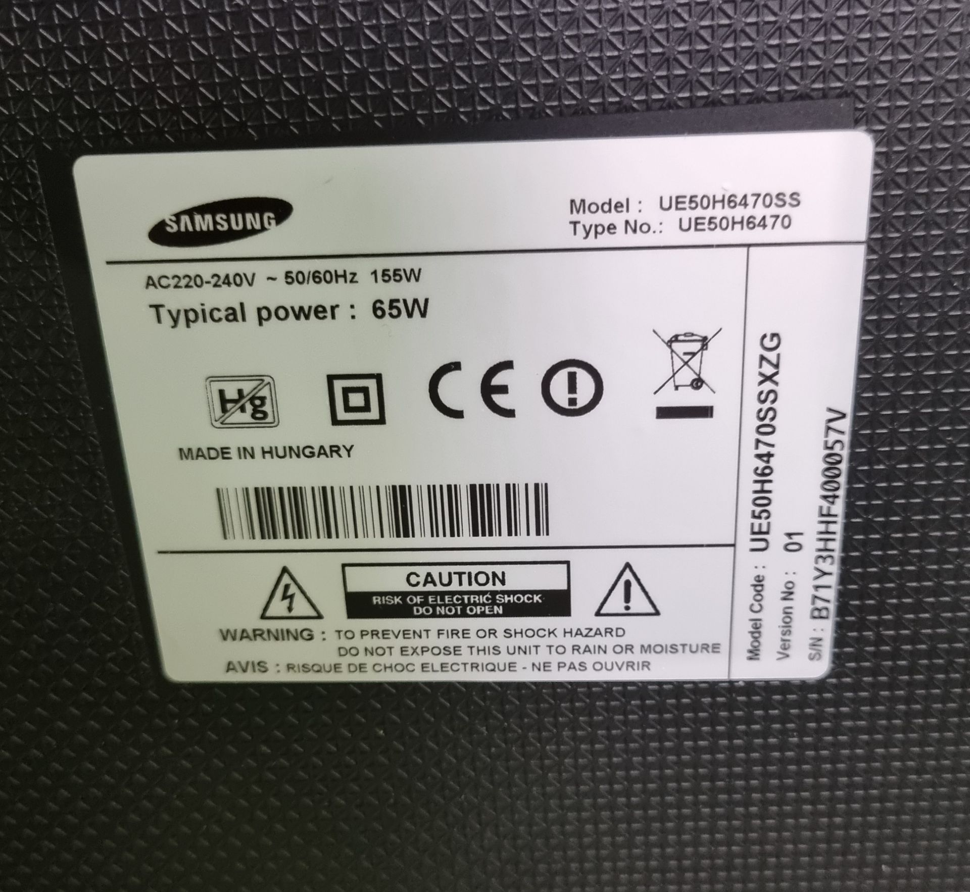 Samsung UE50H6470SS 50 inch 1080p HD TV - Image 5 of 7