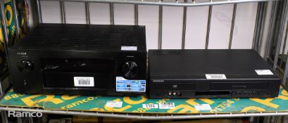 Denon AVR-3313 Integrated network AV receiver & Samsung DVD-V6800 VCR and DVD player