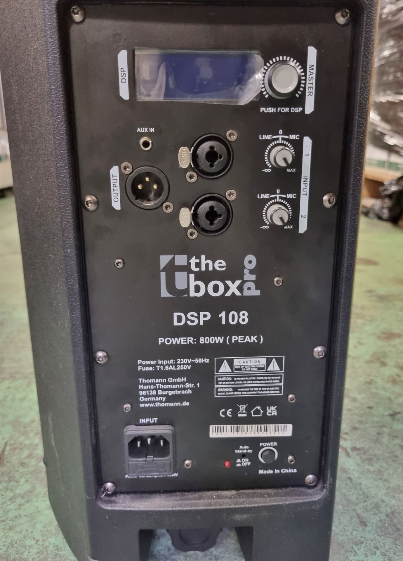 Thoman Music the box pro DSP 108 active full range speaker - Image 4 of 5