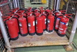 26x powder fire extinguishers - WILL NEED SERVICING AND REFILLING