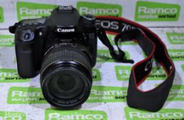 Canon EOS 70D(W) digital SLR camera with Canon EFS 17-85mm lens