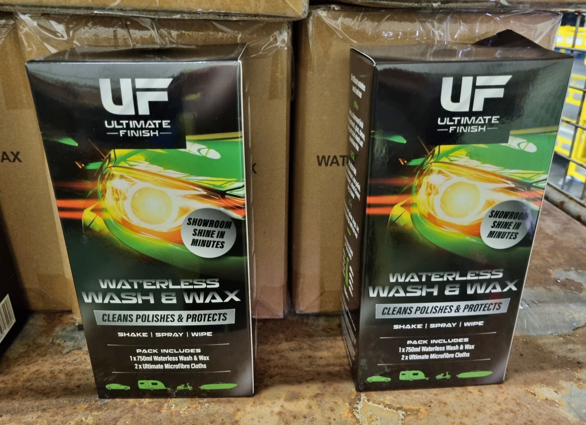 100x Ultimate Finish waterless wash & wax kits (750ml bottle and 2x microfibre cloths per pack) - Image 5 of 8