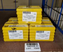 5x sets of Kennametal DNGU11T324ENLFJ 25DEG Top Rake 4 Edge thread inserts - 10 packs per set