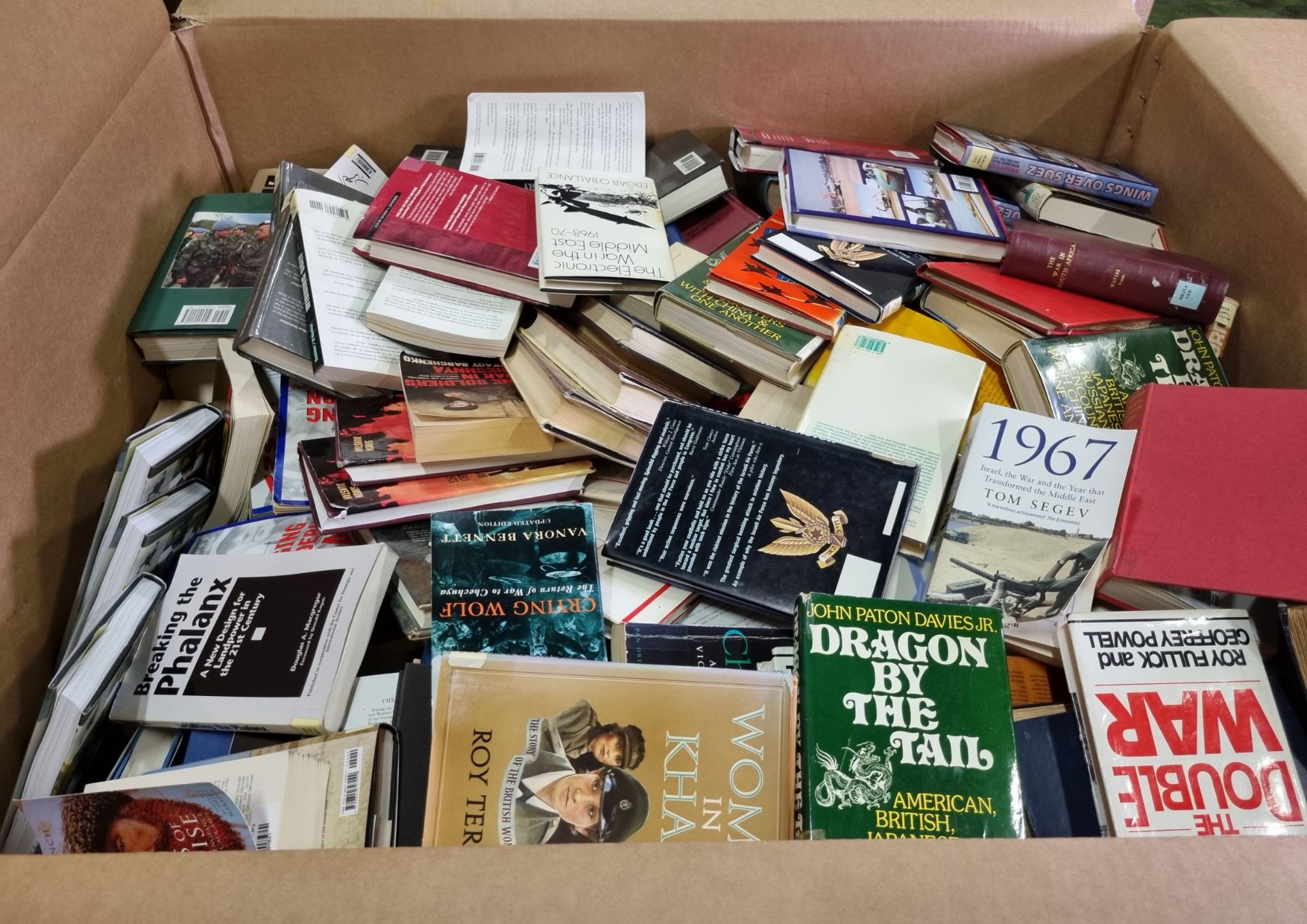 2x pallet sized boxes of books - fictional, non-fictional, military and mixed genre - Image 11 of 13