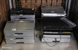 Various DVD and VCR players - see description for details