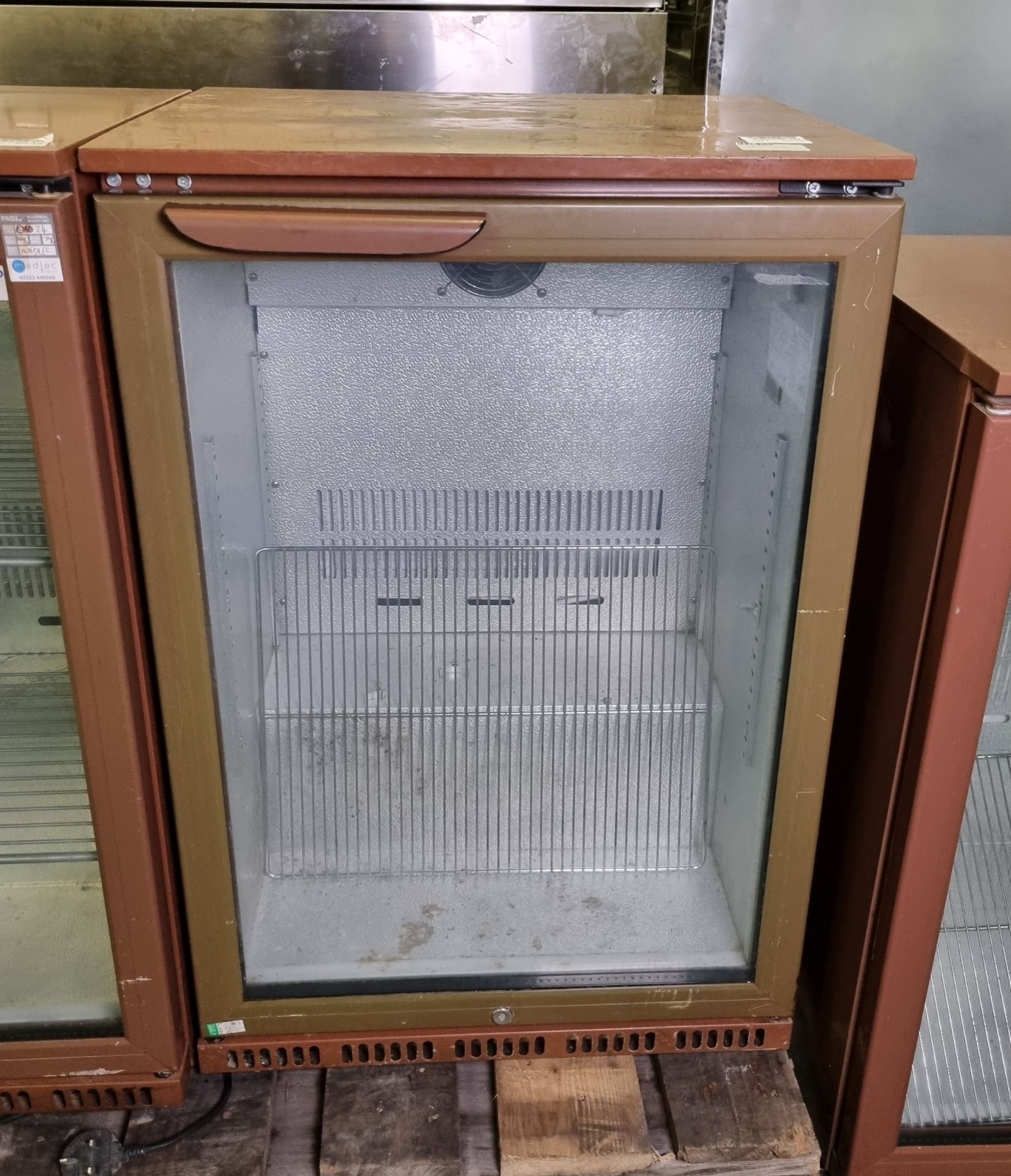 Husky HUS-C1-BRN-HY single door bottle cooler - W 600 x D 520 x H 880mm