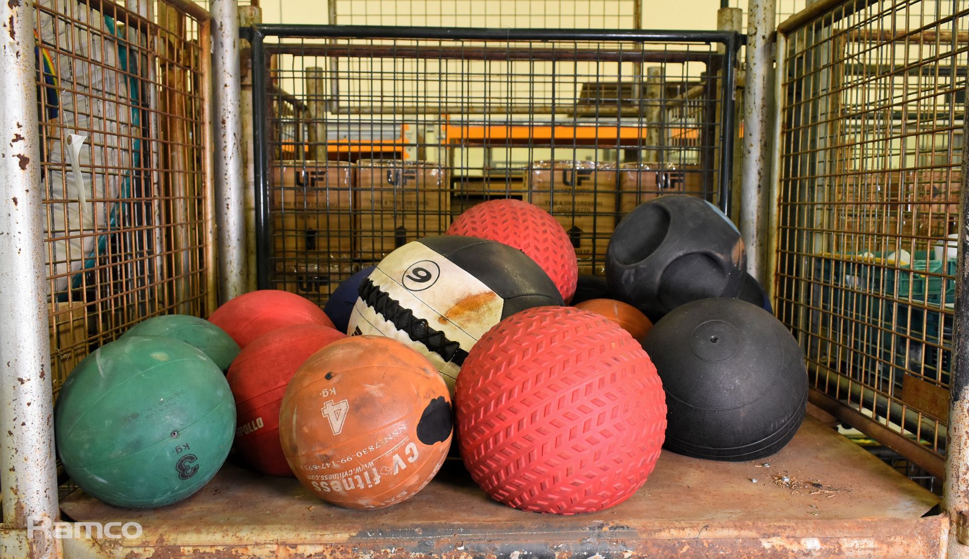 16x Medicine balls - weight range: 3 - 25kg