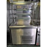 Vauconsant 91508/3563 stainless steel 3 shelf display fridge - W 880 x D 820 x H 1650mm