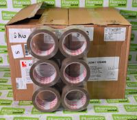 2 boxes of Scapa PVC packaging tape - 50m - 36 per box