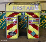 Openhouse rear or front mounted medical first aid pannier set with internal storage bags