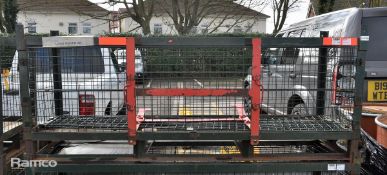 Metal mesh storage unit - W 2080 x D 660 x H 780mm