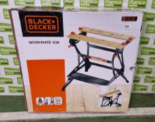 Black & Decker Workmate 626 adjustable table - folding size 742 x 740 x 200mm