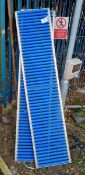 2x conveyor roller panels - W 2000 x D 450 x H 65mm