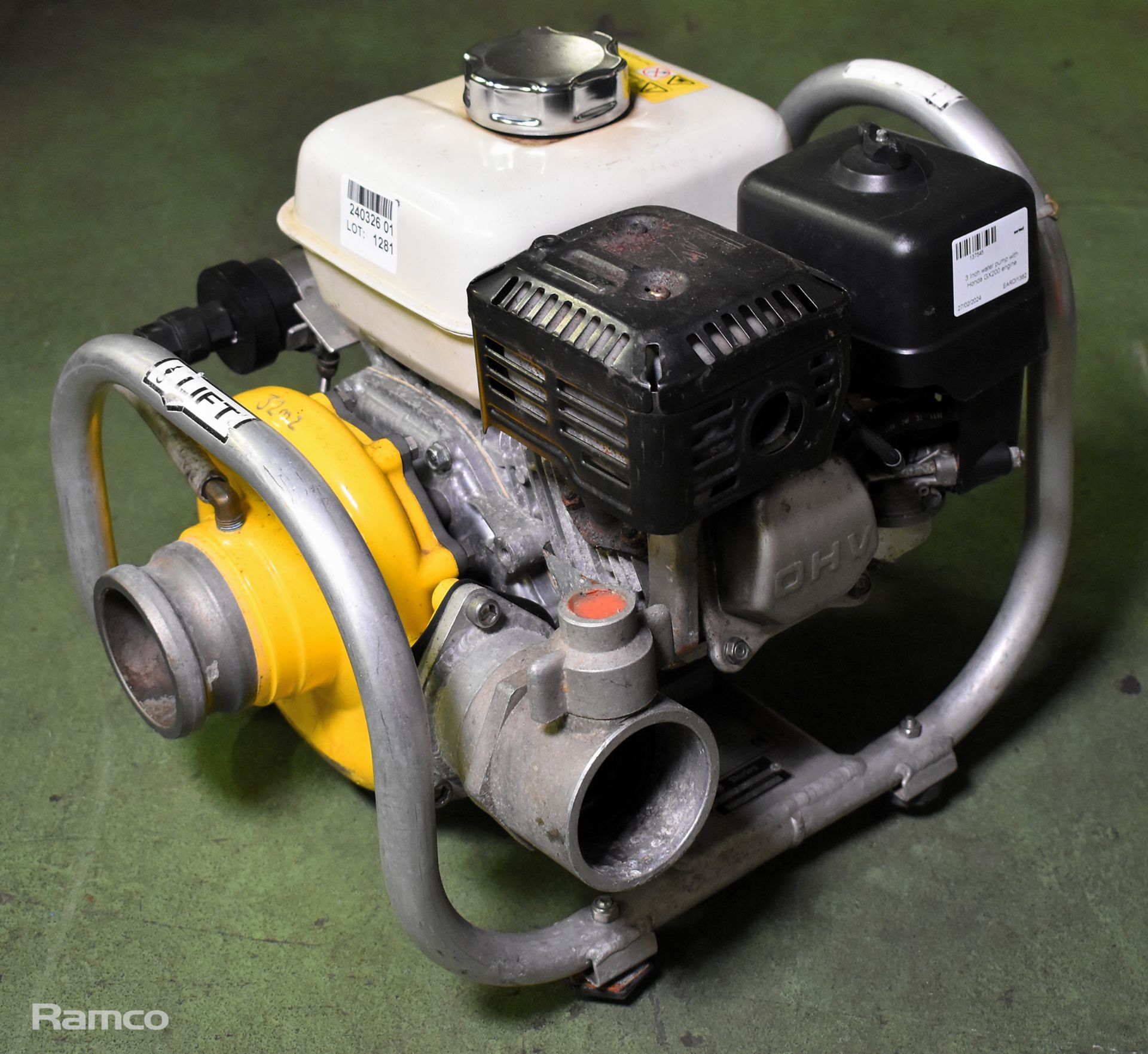 3 inch water pump with Honda GX200 engine - Image 2 of 7