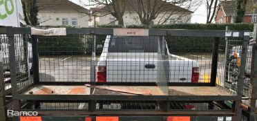 Metal mesh storage unit - W 2080 x D 660 x H 780mm