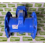 Blue 6 inch gate valve