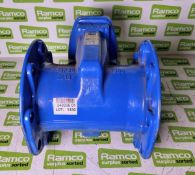 Blue 6 inch gate valve