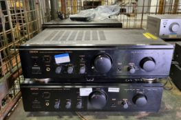 4x Denon PMA-355UK precision audio component / integrated amplifiers