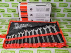 4x Tectool 14 piece combination spanner sets