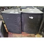 2x Turbosound TCX-12 passive loudspeakers