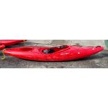 Dagger Katana polyethylene kayak - red - W 3200 x D 660 x H 420mm