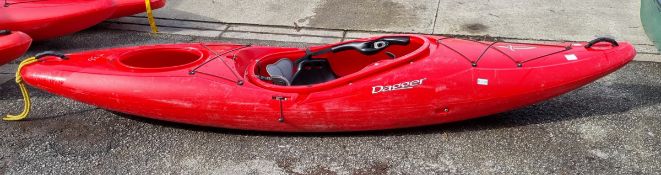 Dagger Katana polyethylene kayak - red - W 3200 x D 660 x H 420mm