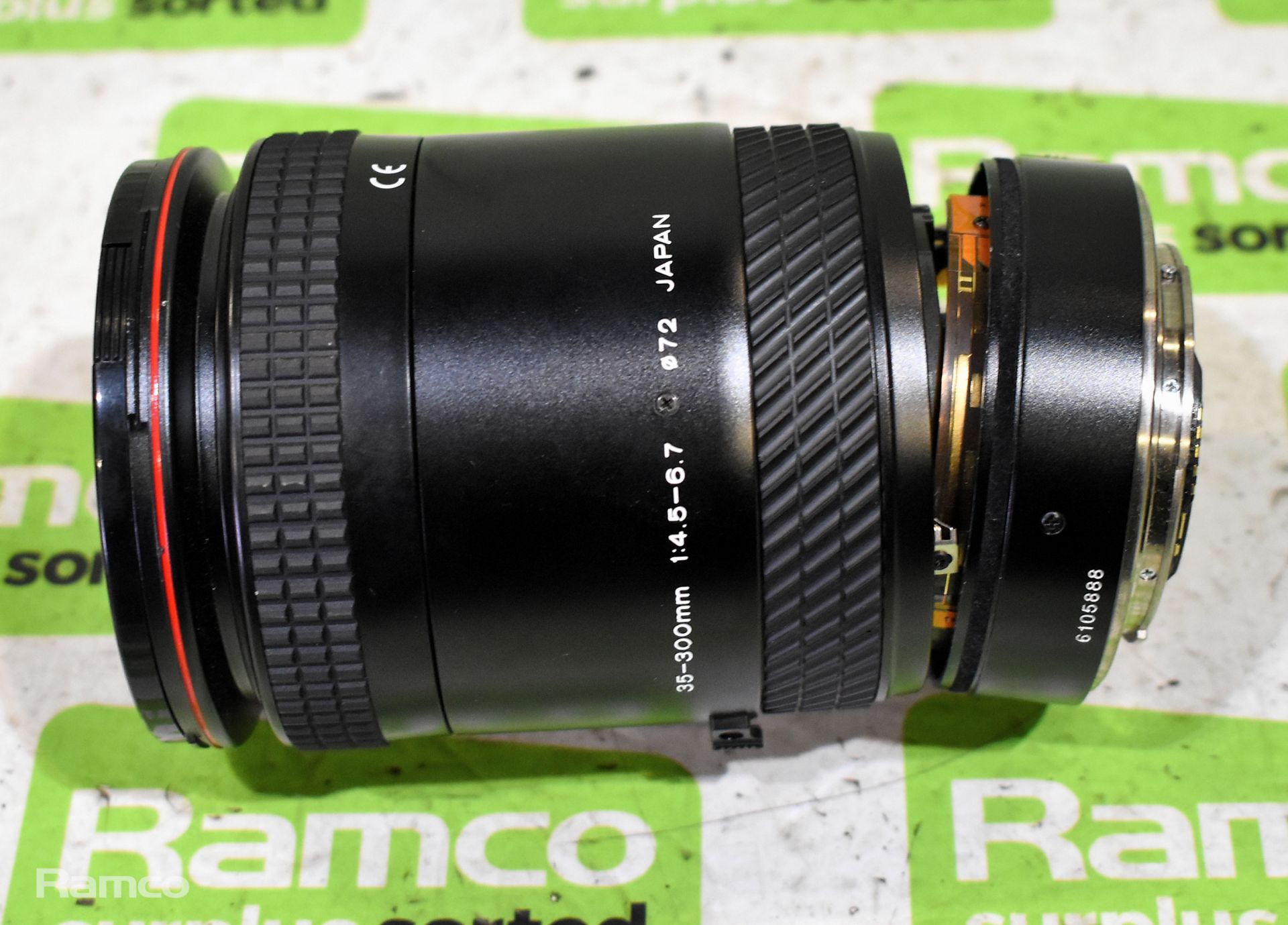 Canon EOS 500N SLR film camera with Tokina AF 35-300 lens - BROKEN LENS - Image 9 of 11