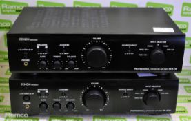 2x Denon DN-A100 integrated amplifiers