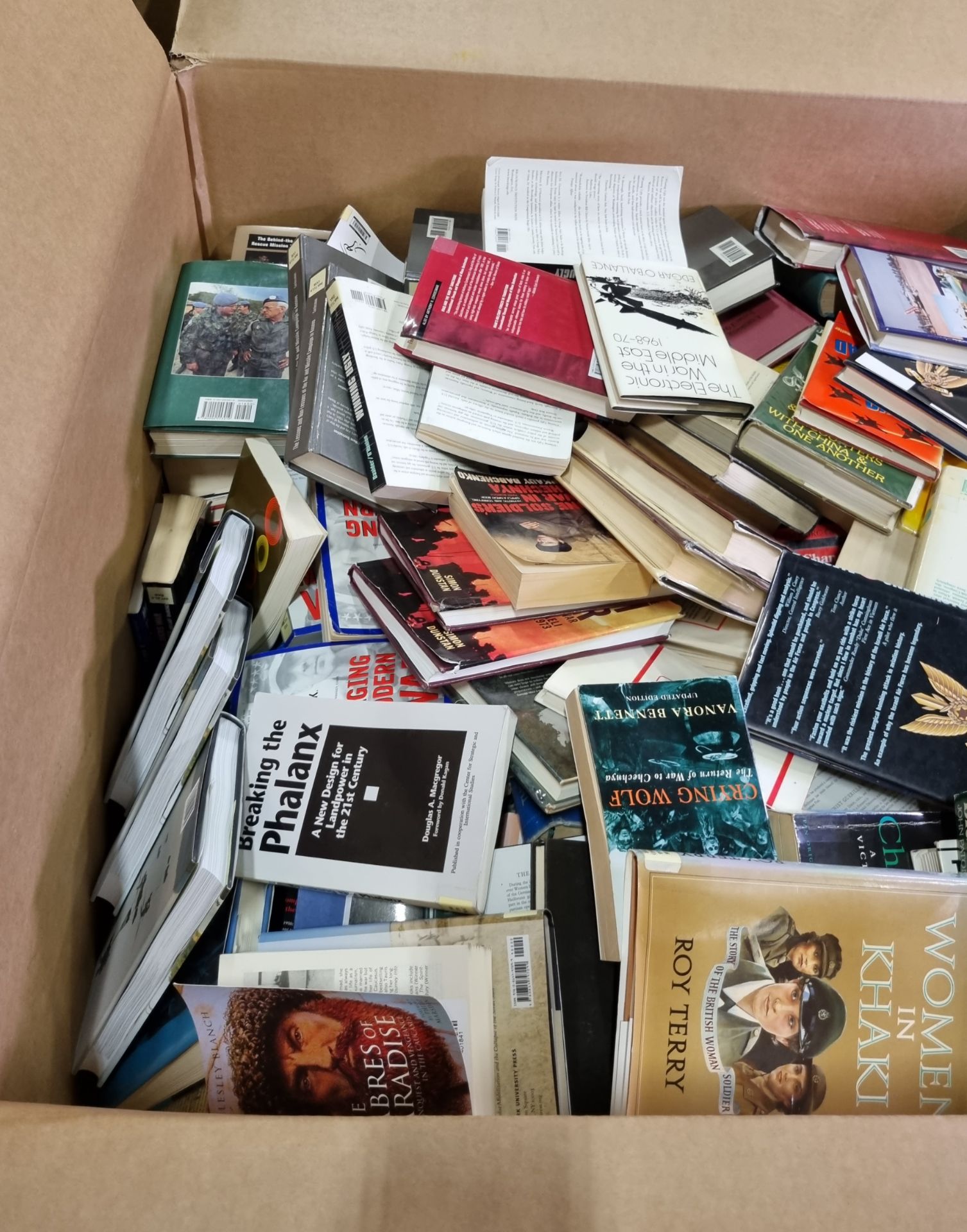 2x pallet sized boxes of books - fictional, non-fictional, military and mixed genre - Image 10 of 13