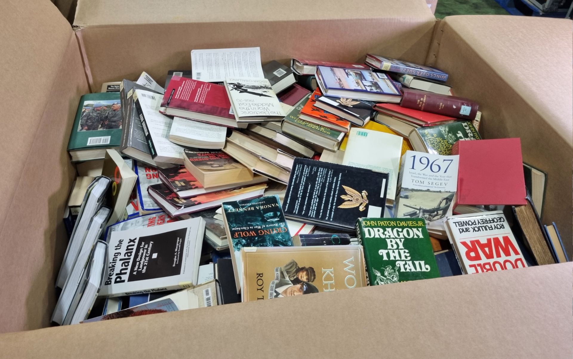 2x pallet sized boxes of books - fictional, non-fictional, military and mixed genre - Image 8 of 13