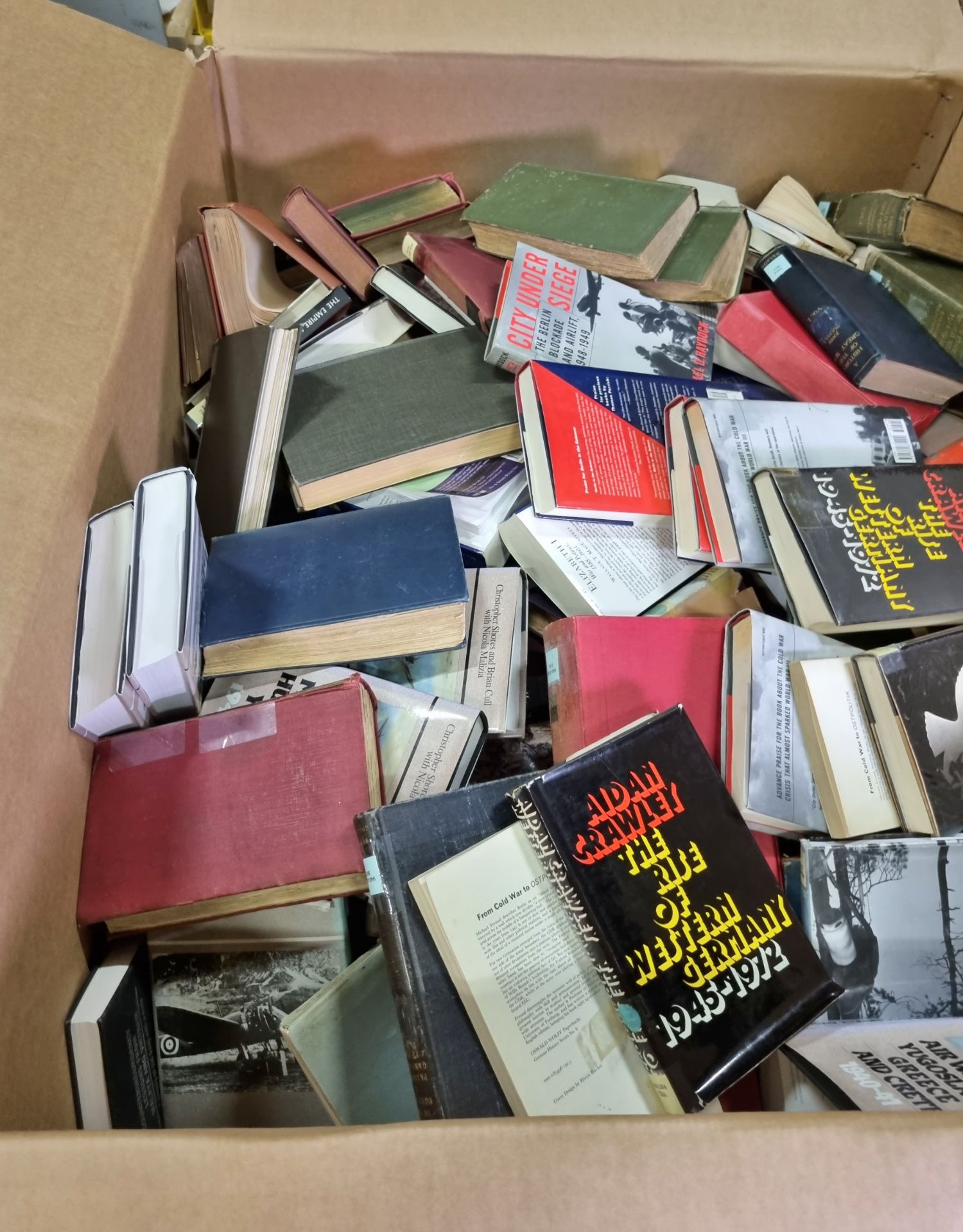 2x pallet sized boxes of books - fictional, non-fictional, military and mixed genre - Image 3 of 13