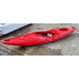 Dagger Katana polyethylene kayak - red - W 3200 x D 660 x H 420mm