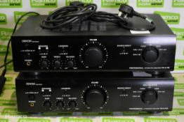 2x Denon DN-A100 integrated amplifiers