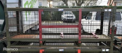 Metal mesh storage unit - W 2080 x D 660 x H 780mm