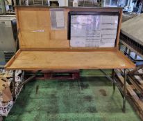 Military mobile office table - W 1500 x D 600 x H 790mm