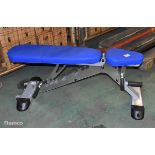 LeisureLines adjustable weight bench - W 1260 x D 530 x H 510mm