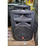 2x JBL EON1500 2 way speaker/stage monitors