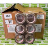 2 boxes of Scapa PVC packaging tape - 50m - 36 per box