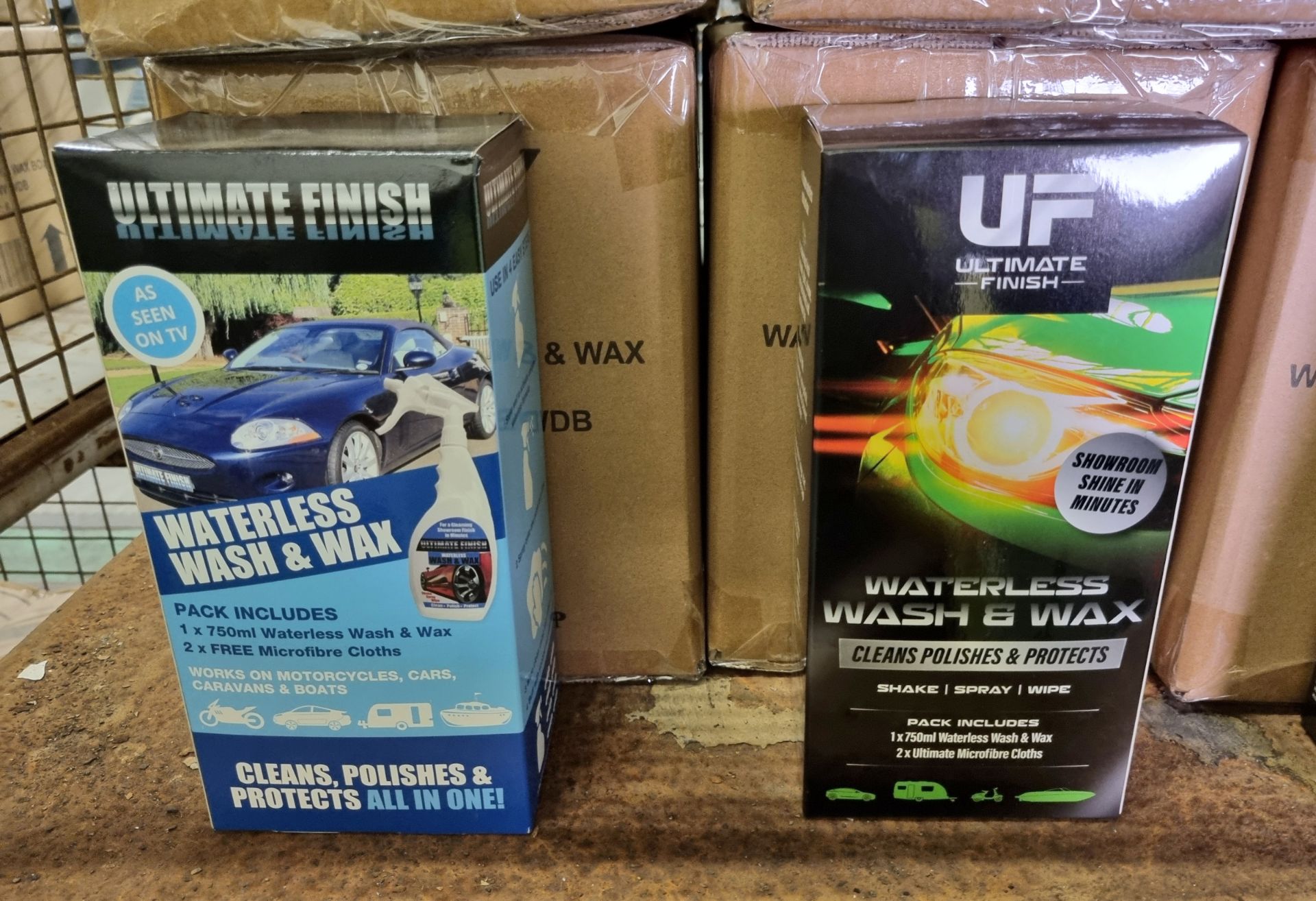 100x Ultimate Finish waterless wash & wax kits (750ml bottle and 2x microfibre cloths per pack) - Image 4 of 8