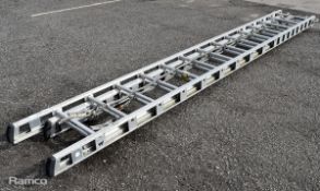 AS Fire & Rescue double extension 28 rung ladder - approx 23ft in length