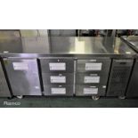 Hoshizaki Snowflake refrigerated preparation counter - W 1640 x D 700 x H 850mm