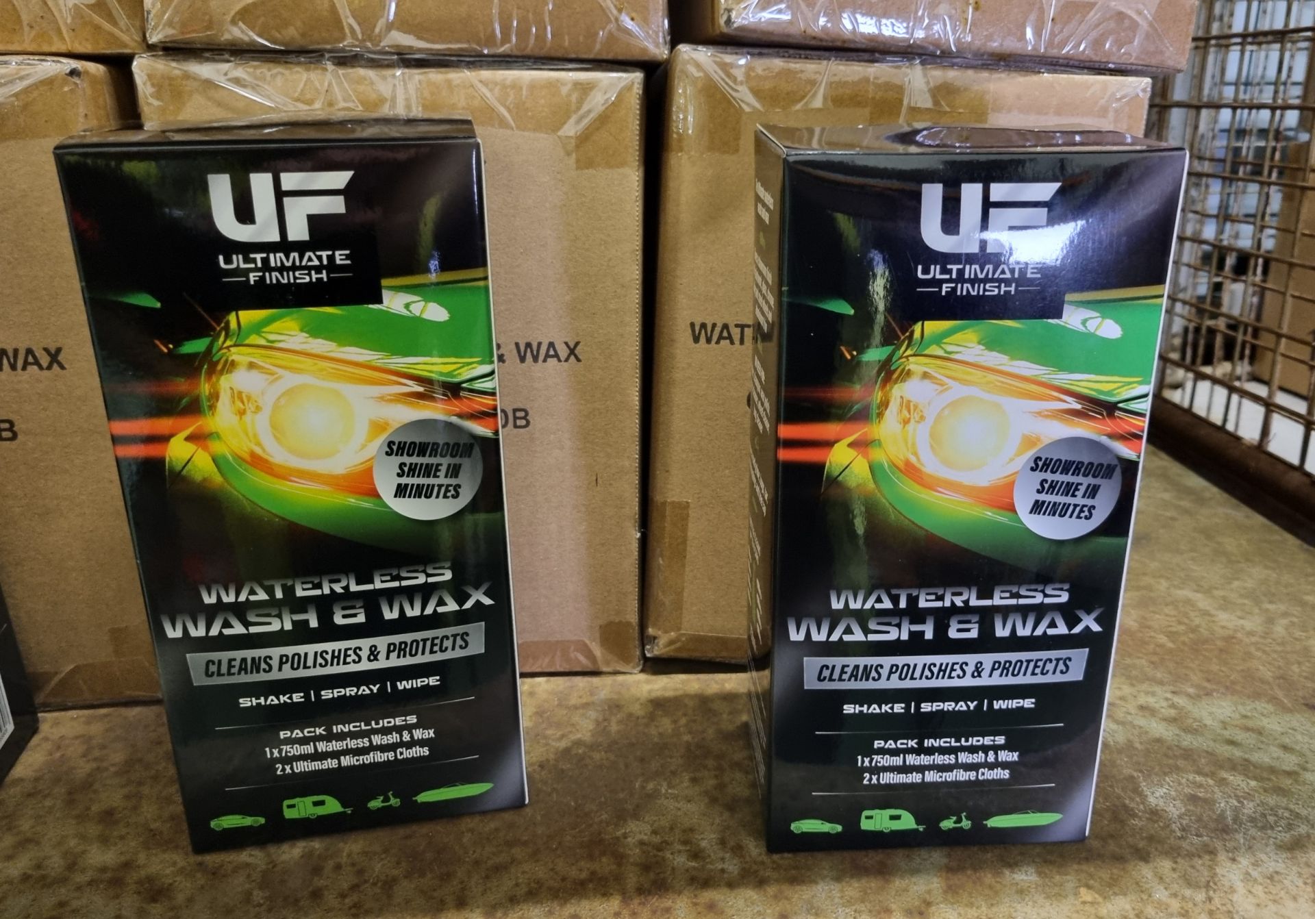 100x Ultimate Finish waterless wash & wax kits (750ml bottle and 2x microfibre cloths per pack) - Image 4 of 7