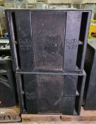 2x Logic Systems Ethos SB 2x1000W bass bins - W 780 x D 750 x H 630mm