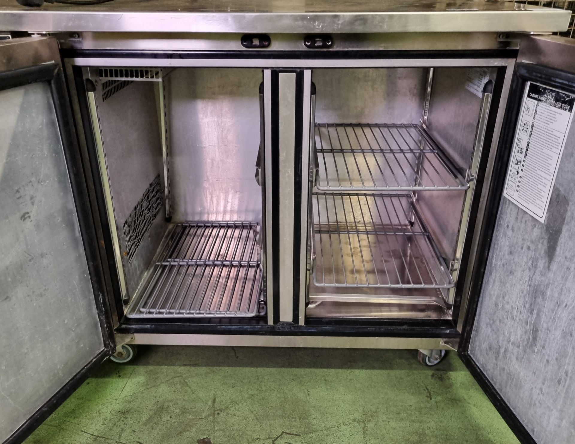 Foster EP1/2L EcoPro G2 stainless steel double door counter freezer - W 1415 x D 700 x H 840mm - Bild 4 aus 6